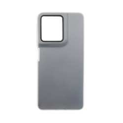 Capa Duro de Silicone Transparente para Motorala Moto G75 5G Preto